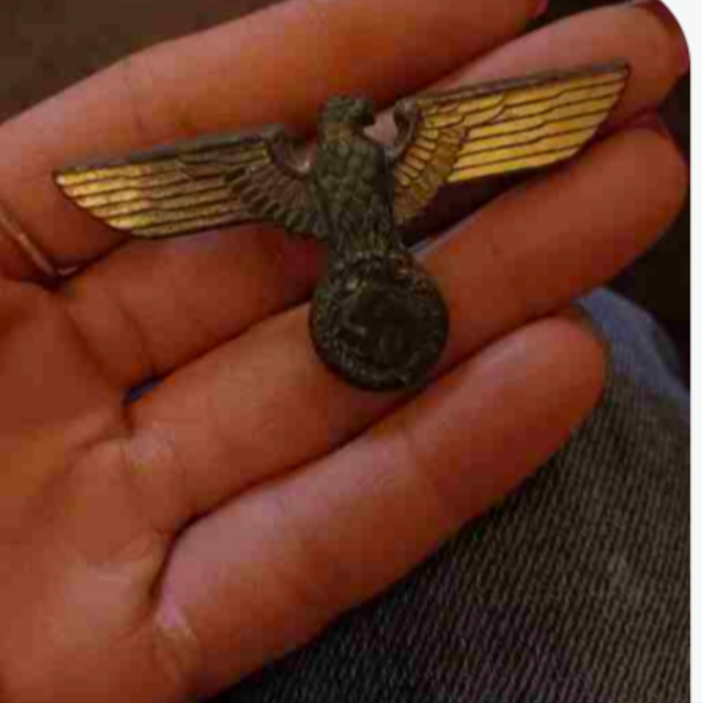 German Kriegsmarine Officers Metal Cap Eagle